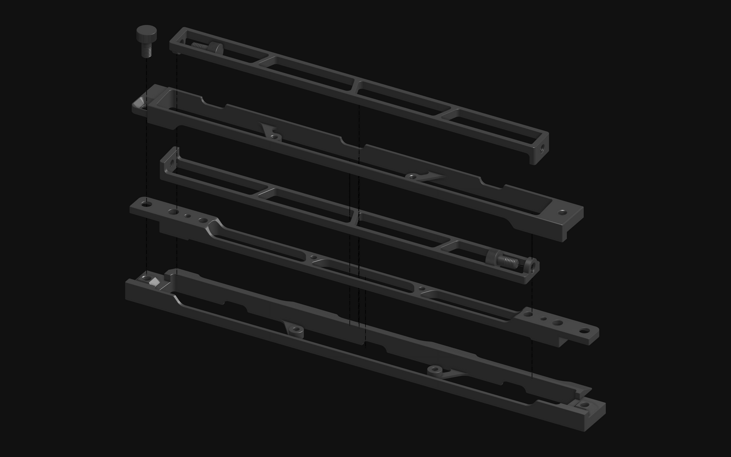 ALU3 IGT 3 Unit Modular Frame Table 1.5U - 6U Preorder until 6/30